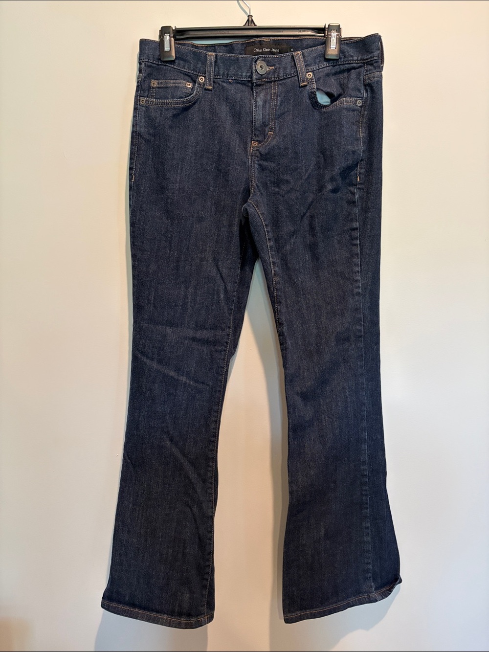 Calvin Klein Jeans Indigo Flare Wide-Leg Jeans